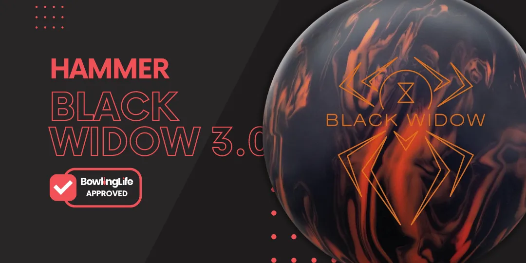 Hammer Black Widow 3.0 Bowling Ball – Black, High-Performance Strike Ball For Serious Bowlers