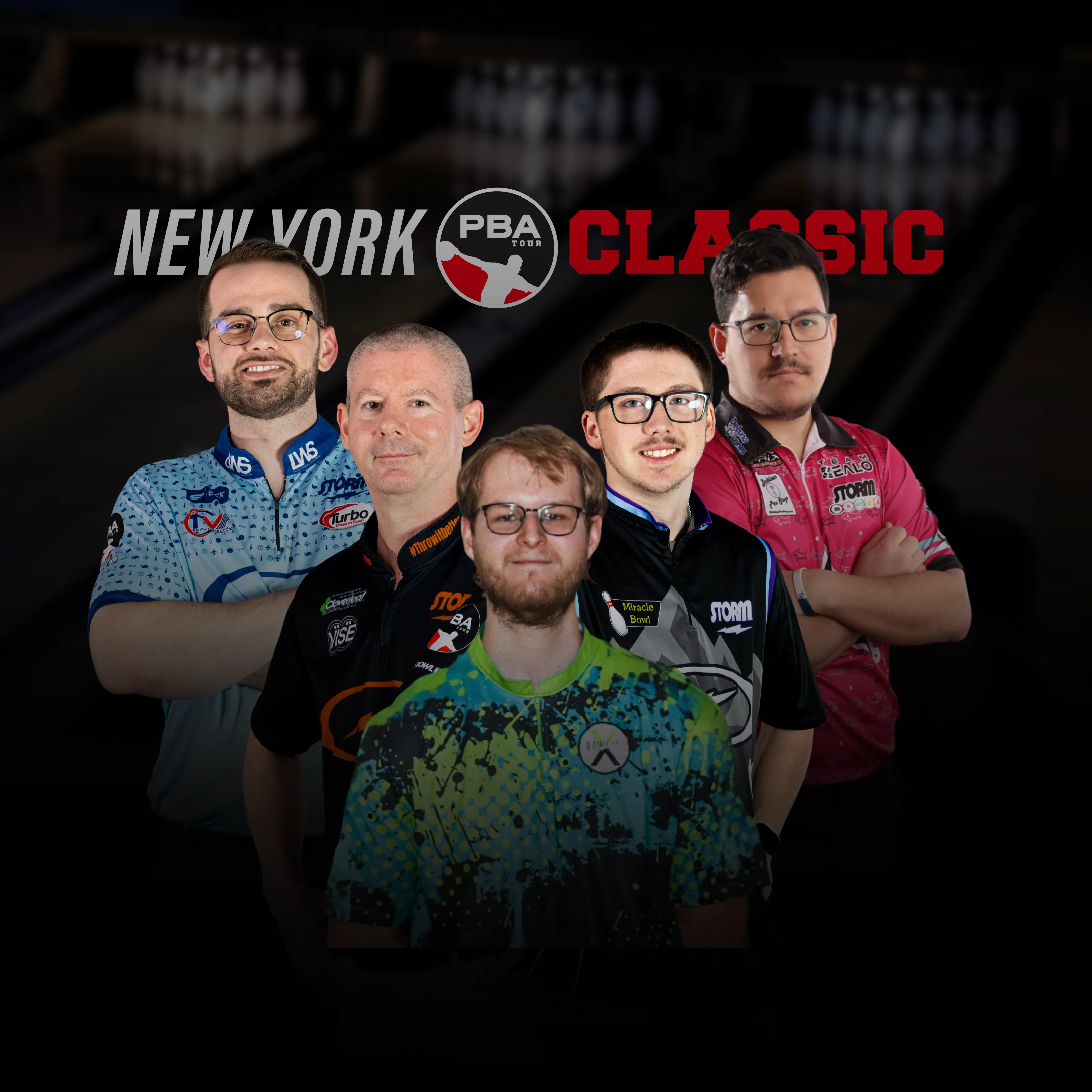 PBA players competing during match play rounds at PBA New York Classic in Rochester
