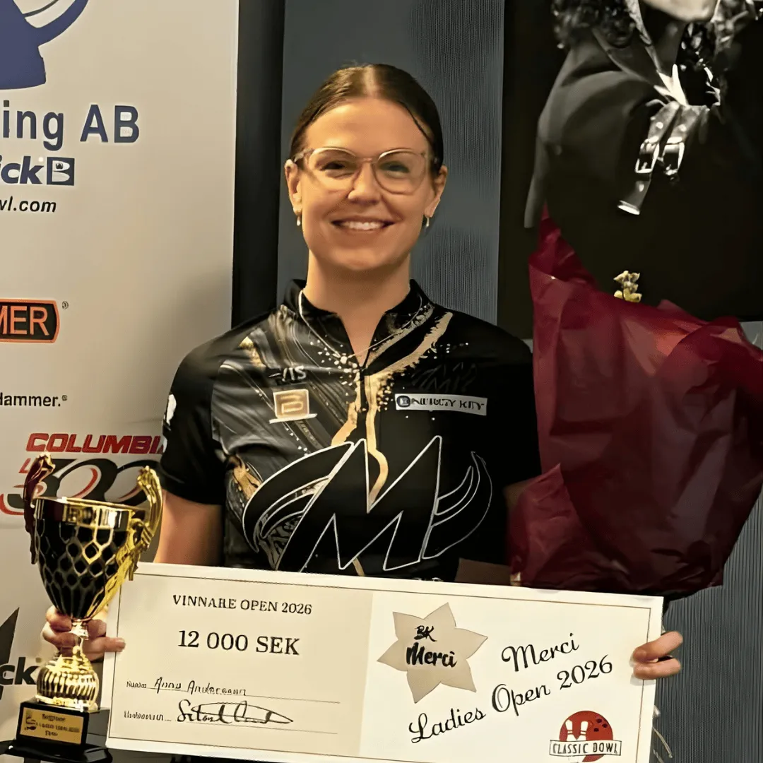 Anna Andersson competing during the Merci Ladies Open final in Örebro