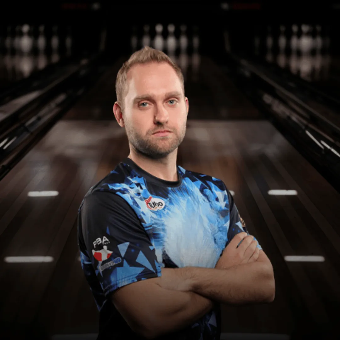 Nick Pate competing during a bowling tournament after signing a new equipment deal