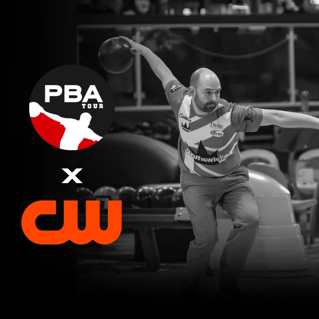 PBA Tour 2026 broadcast update showing CW Network in the U.S. and BowlTV for international viewers