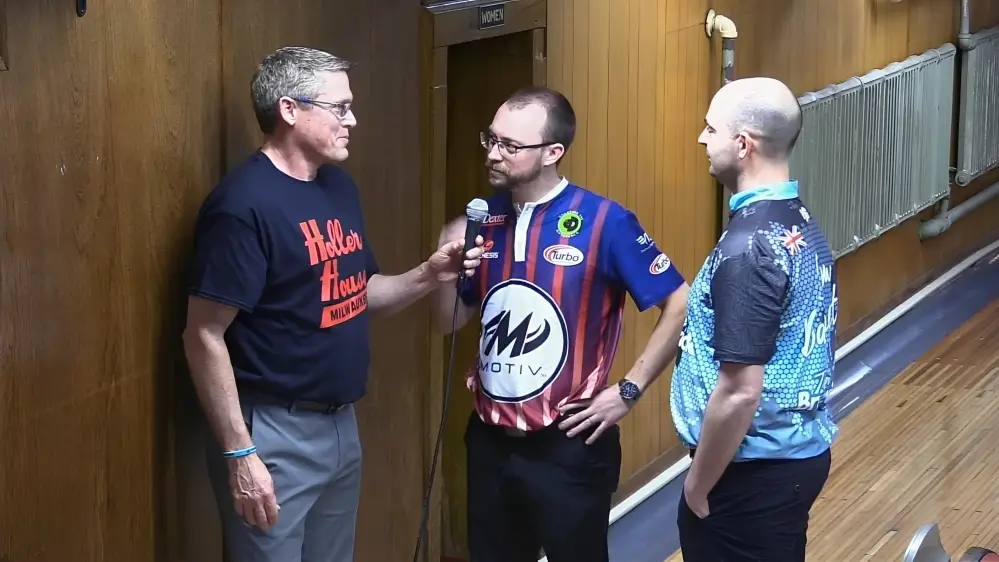 Tackett trips bowlers out by false history fact during smack talk with Dom Barrett | Video