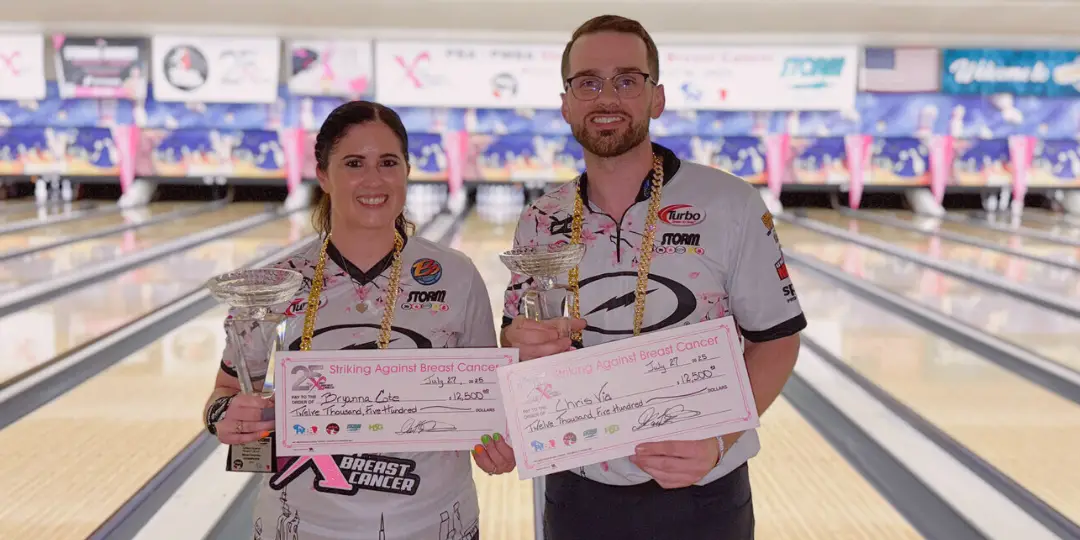Coté and Via Capture 2025 Striking Against Breast Cancer Mixed Doubles Title