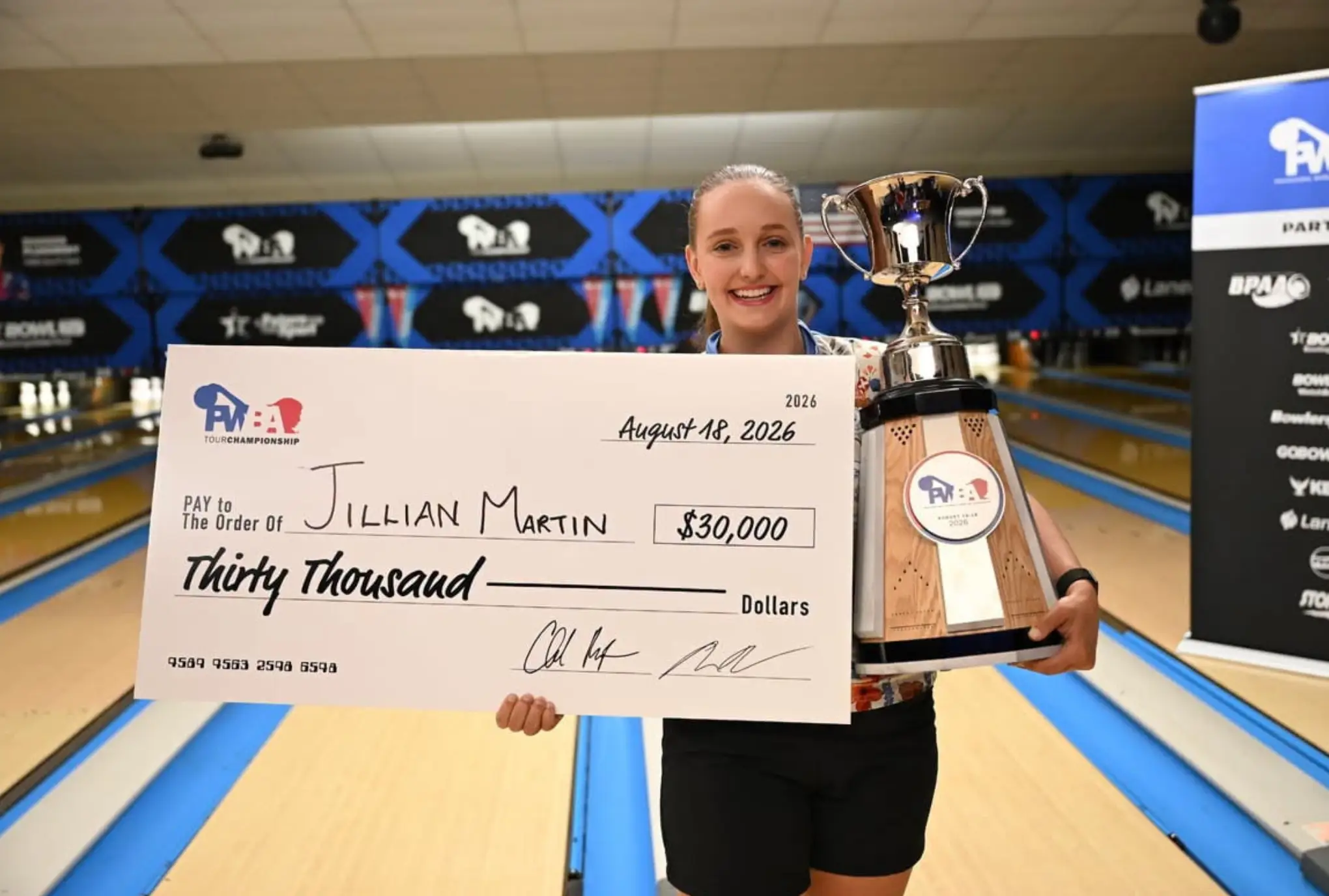 Jillian Martin Completes Triple Crown by Winning PWBA Tour Championship