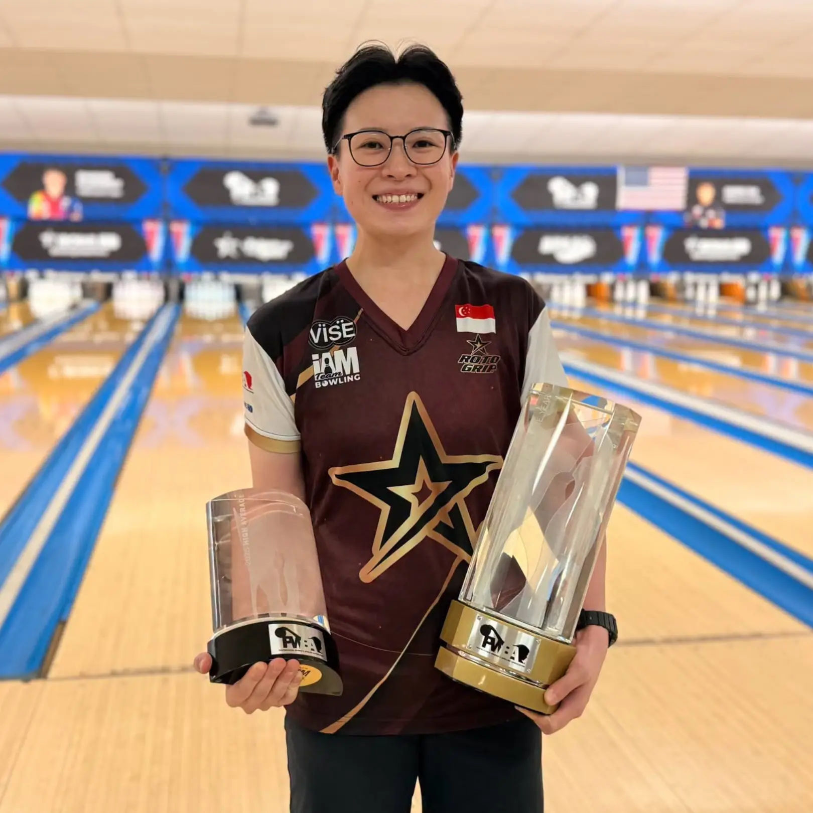 New Hui Fen, winner of the 2026 PWBA Player of the Year