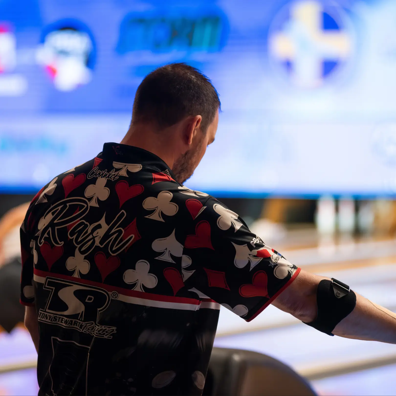 Sean Rash bowling in Sweden