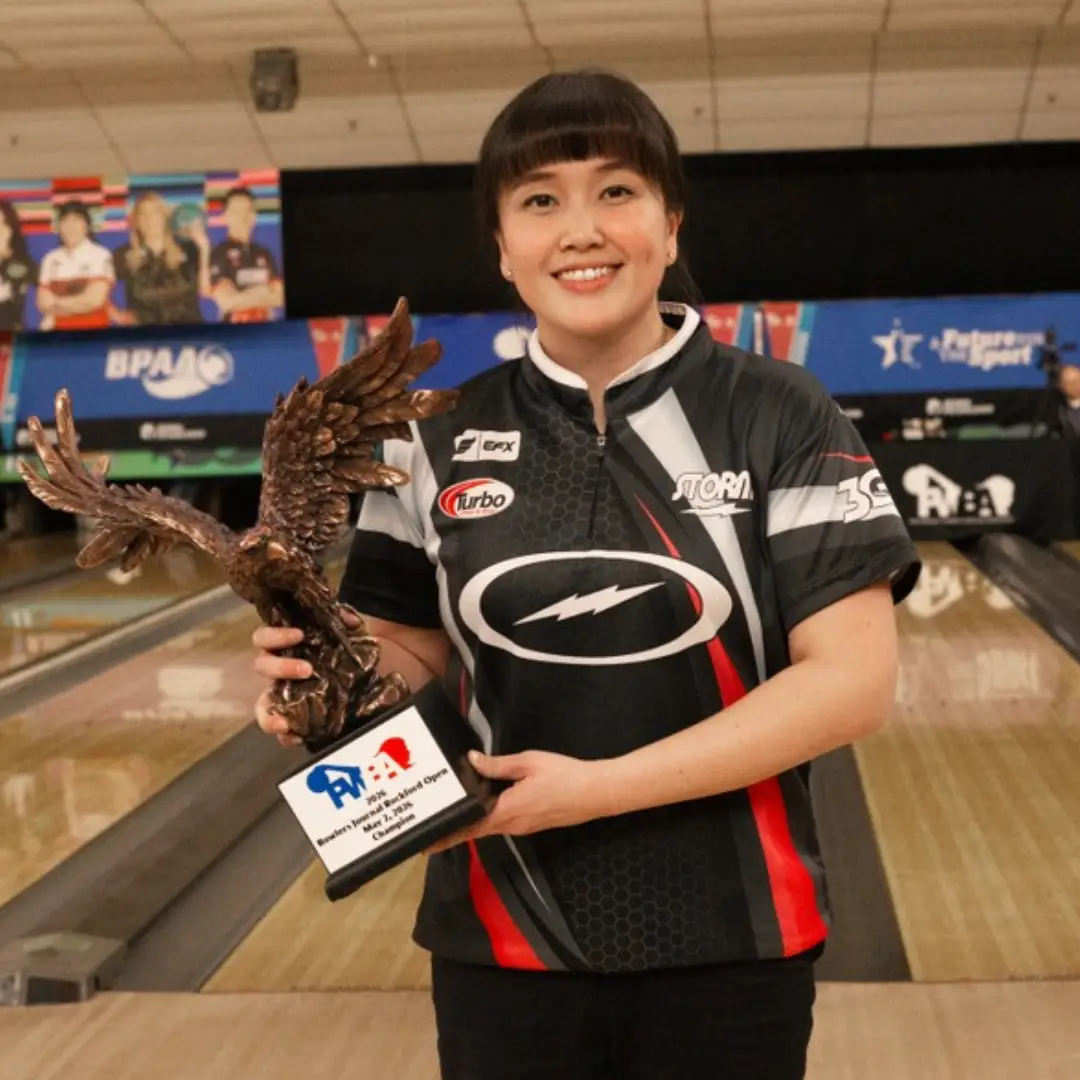 Sin Li Jane winning PWBA Rockford Open 2026 title match