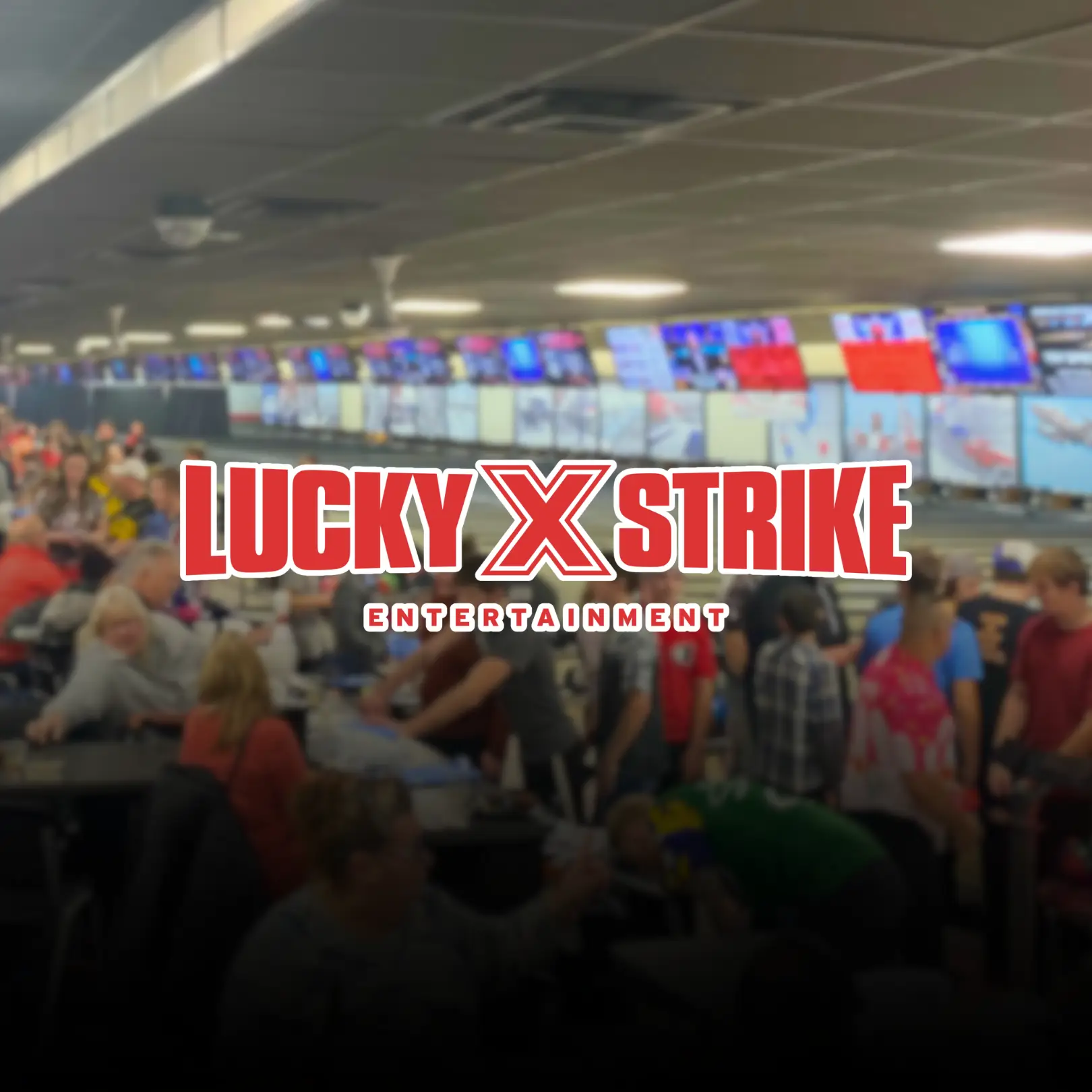 League bowlers competing at a Lucky Strike Entertainment bowling center