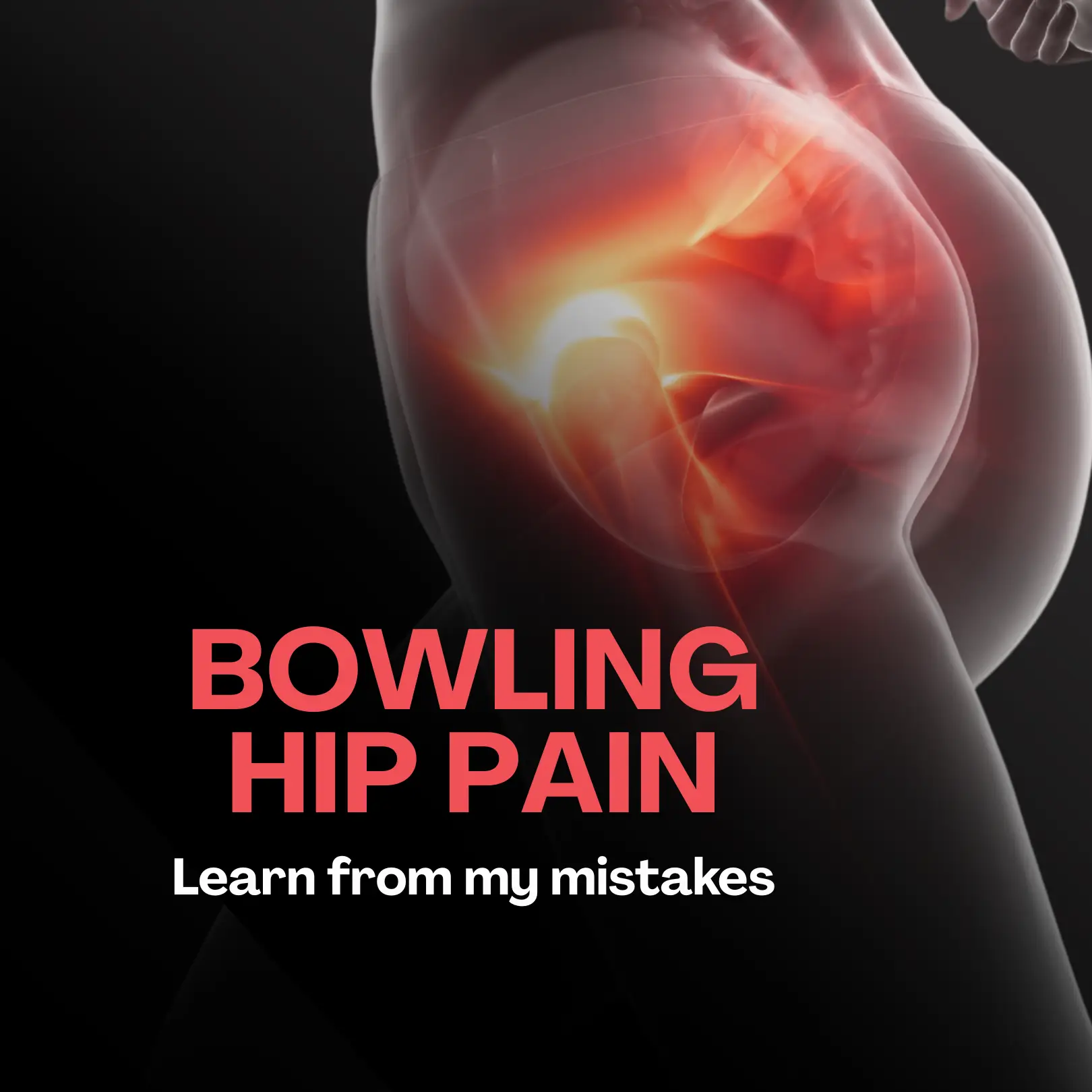 Bowling hip pain affecting a bowler during the slide and release on the lane